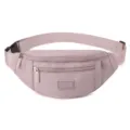 Pink fashion fanny pack casual chest bag large capacity lightweight crossbody bag for women - Light Purple