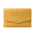 Portacarte mahjong in pelle gialla, custodia per carte stile busta per accessori da gioco. - 22*15cm / Giallo
