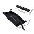 Waterproof thickened leather gardening mat, black plant repotting tray with snap buttons. - Black