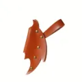 Funda de cuero marron para varita magica medieval cosplay accesorio de cintura. - Marrón