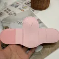 Pink leather stethoscope holster waist storage bag portable medical accessory pouch case - Unisex / Pink Style 01