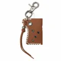 Etui briquet en cuir vintage pour homme porte-clés fait main outil de camping en plein air. - Brun Foncé