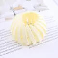 Light yellow plastic bird nest hair clip bun maker lazy ponytail holder clip new - Bird's Nest Scrunchie / Beige
