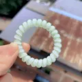 Elastico per capelli a filo telefono colore gelatina fresca, corda per capelli elastica e resistente. - Elastici a spirale verde fresco