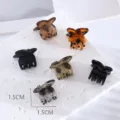 Mini hair claw clips matte small hair clips for bangs and hair styling accessories - Butterfly Style / 1 Piece/Pack / Mixed Colors