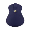 Étui de médiator de guitare en cuir bleu, sac et support d'accessoire d'instrument. - 108 * 138 mm / Bleu