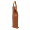 Borsa regalo vino rosso in pelle singola, custodia portabottiglie in PU marrone 750ml. - Marrone