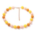 Colorful beaded necklace for women, summer vacation style fashionable jewelry piece. - Style 7