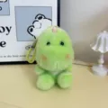 Cute green dinosaur plush toy keychain mini backpack accessory cute stuffed animal charm gift - Dinosaur