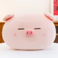 Cute pink pig plush pillow, soft cushion for office nap and sofa decor, lovely cartoon animal - 40 cm / Big Face Pig