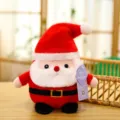 Süßer Weihnachtsmann Plüschtier Variante, roter Hut und Anzug, weiche Puppe für Feiertage. - Weihnachtsmann - 28 cm