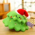 Süßer Weihnachtsbaum Plüschtier Variante, rote Weihnachtsmütze, weiche Puppe Geschenk. - Weihnachtsbaum - 25 cm
