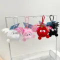 Cute cartoon fluffy bat ball keychain plush toy bag pendant lovely accessories for gifts - Bat Pendant / 6cm
