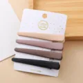 Set de 4 pinces a cheveux enmetal mat barrettes bec de canard accessoires coiffure chic - Goutte d'eau # [lot de 4 café au lait]