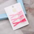 Leuke roze kruis haarspelden set van drie metalen haaraccessoires voor schattige vrouw - Roze 3-delige kruisset