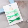 Groene verloop metalen kruis haarspelden set van drie, handgemaakte haaraccessoires voor dames. - Groene 3-delige kruisset
