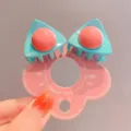 Set di mini mollette per capelli a orecchio di gatto stile Y2K carino per ragazze, accessori. - Blu [Fermaglio per capelli a orecchio di gatto singolo]