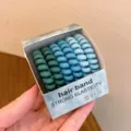 Verloop telefoonhoes haarelastiekjes, 6-pack matte haarelastiekjes voor paardenstaart. - Wildernis Kleur