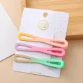 Ensemble de pinces a cheveux bec de canard en metal degrade, epingles elegantes pour femmes. - Chiffre 8 (Ensemble de 3 pièces couleurs bonbon)