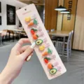 Schattige fruit groente haarspeldjes set voor kinderen, leuke cartoon haaraccessoires. - Avocado Kers Banaan 10-Delige Set