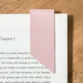 Pink PU leather page bookmark for reading lovers, durable student book marker accessory. - Pink
