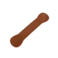Brown leather weighted bookmark page holder book weight reading accessory for books - Tan