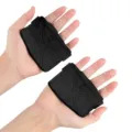 Turnen Griffpads Gewichtheben Handballen-Schützer Fitness Handgrips für Kreuzheben Training. - Schwarz