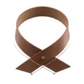 Brown PU leather curtain tieback Nordic style minimalist home decor buckle strap holder. - Dark Brown