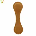 Vintage brown crazy horse leather magnetic bookmark clip, portable fastener for books. - Yellow