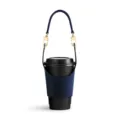Denim Coffee Cup Sleeve with Detachable Handle Portable Drink Carrier Blue Cup Cover - Dark Blue