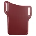 PU Leather Phone Holster Belt Pouch for Smartphone Outdoor Protective Case - Burgundy - Burgundy