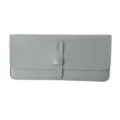 Grey PU leather keyboard protective case sleeve for wireless keyboard, slim and portable. - Gray