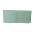 Light green PU leather keyboard sleeve case variant for compact wireless keyboards. - Light Green