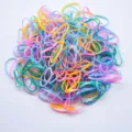 Kleurrijke elastische haarelastiekjes voor kinderen, zachte paardenstaart haaraccessoires. - Dikke Ring / Ong. 10000 Stuks/Verpakking / Lentekleuren
