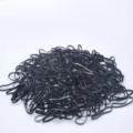 Grote verpakking kleine zwarte haarelastiekjes, zeer elastische haarbanden voor kids. - Dikke Ring / Ong. 10000 Stuks/Verpakking / Zwart