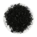 Black elastic hair bands bulk pack, small rubber hair ties for women and kids styling. - Small Size (1000 Pieces/Pack) / Black