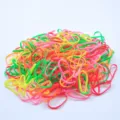 Colorful elastic hair ties for kids, durable stretchy rubber bands for daily styling hair accessories - Fluorescent Colors