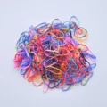 Kleurrijke haarrekkers variant voor kinderen, elastische haarelastiekjes grote set. - Dikke Ring / Ong. 10000 Stuks/Verpakking / Multicolor