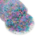 Colorful disposable hair rubber bands, high elasticity mini hair ties for kids and women daily use - Small Size (1000 Pieces/Pack) / Spring Colors