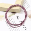 Dolce elastico per capelli multi-filo con nodo fatto a mano, accessorio quotidiano. - Confezione da 4 / colore fagiolo rosso