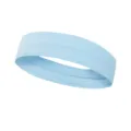 Light blue sports headband for yoga, fitness and running, sweat-wicking knit band. - Standard / Light Blue