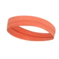 Orange silicone sports headband, anti-slip workout sweatband for running, fitness, yoga. - Standard / Orange