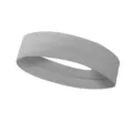 Grey sports headband for workout fitness yoga running sweat absorbent breathable wide band - Standard / Gray