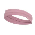 Pink knitted sports headband, wide elastic yoga sweatband for women fitness and running. - Standard / Deep Pink