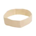 Beige knitted sports headband for yoga and running, elastic and sweat-wicking sweatband. - Standard / Beige