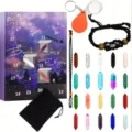 Crystal advent calendar 24 days countdown blind box set with natural stones and accessories - 24-Hole Blind Box Set
