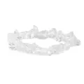 Natural clear crystal chip bracelet, irregular gemstone beaded jewelry for women daily wear. - White Crystal