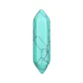 Turquoise double terminated hexagonal pillar crystal bullet pendant stone for DIY jewelry making. - Turquoise Hexagonal Column (5941856536303) / 8*32mm Naked Hexagonal Prism