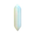 Close-up of a double-terminated crystal column pendant, bullet shape healing stone for DIY jewelry. - Opal Hexagonal Column (5941856536290) / 8*32mm Naked Hexagonal Prism