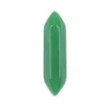 Green natural stone crystal double pointed hexagonal column loose stone detail view for yoga. - Green Aventurine Hexagonal Column (5941856536299) / 8*32mm Naked Hexagonal Prism
